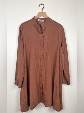 Mordenmiss oversized linen jacket XL